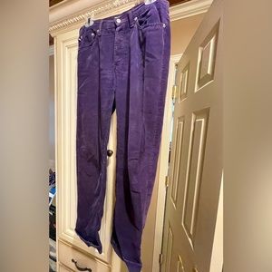 Ralph Lauren Polo Jeans brand - purple corduroy pants. Size 6